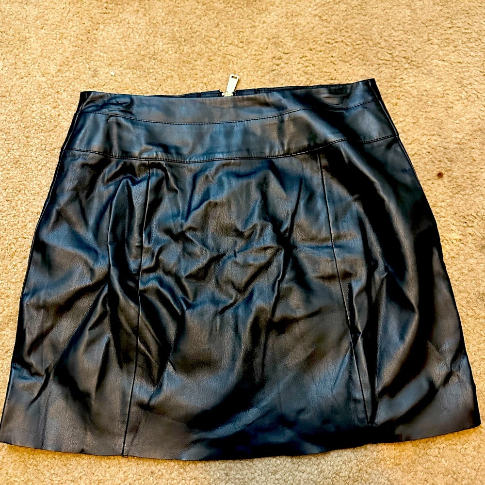 Express Patent leather mini skirt